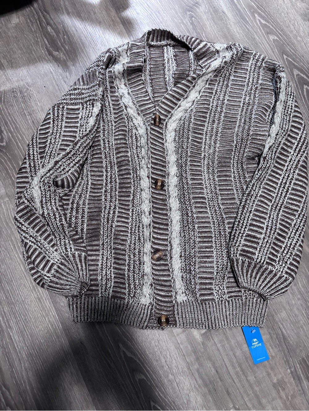 Oversized Knit Cardigan Sweater